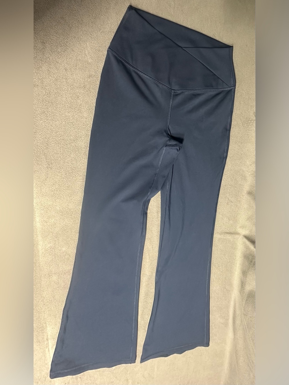 Yogalicious Girls Navy Blue Flared Yoga Leggings